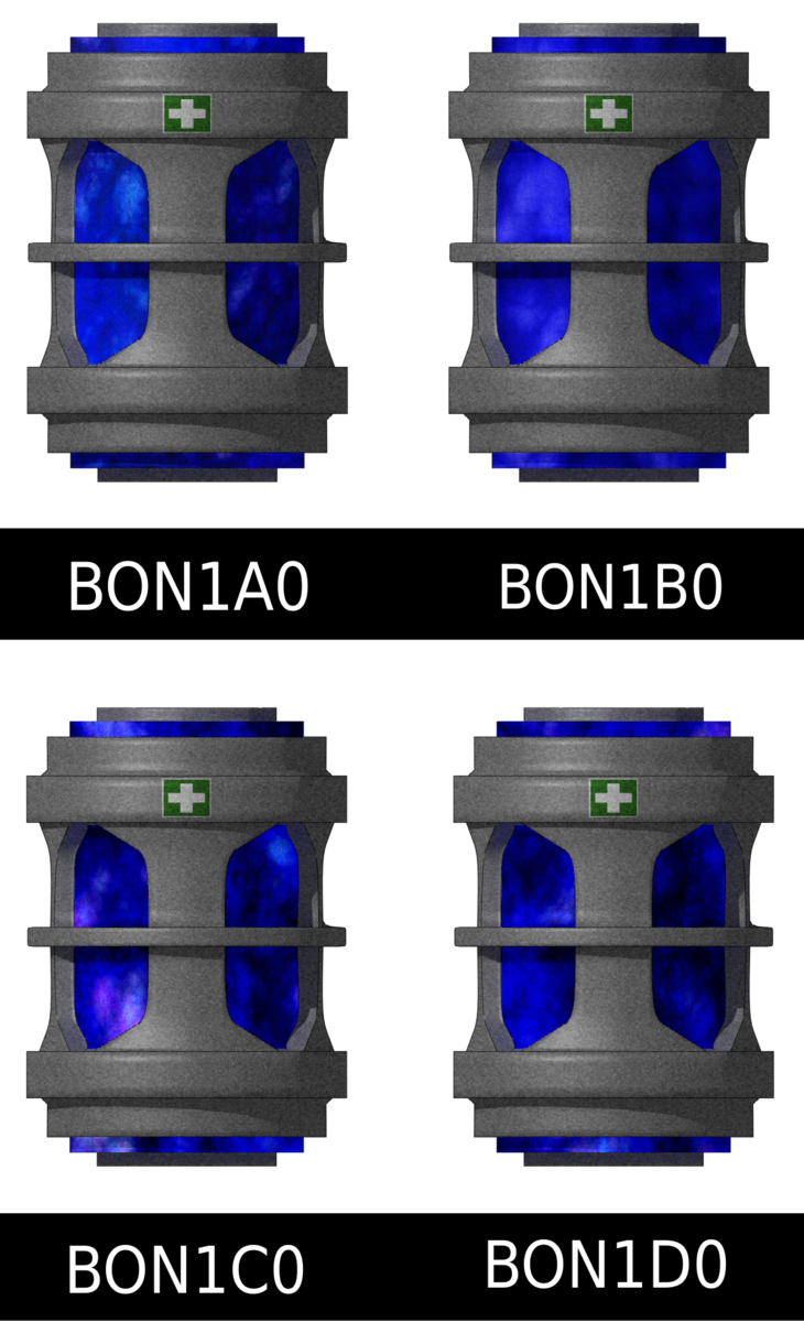 BON1A0 through BON1D0 sprites